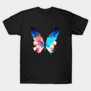 Butterfly Wild Nature Animal Colors Art T-Shirt